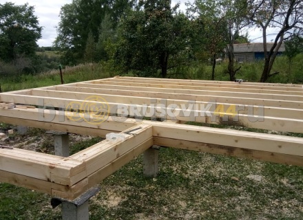 Дом 6х8 м из профилированного бруса 145х195 мм в Ярославской области