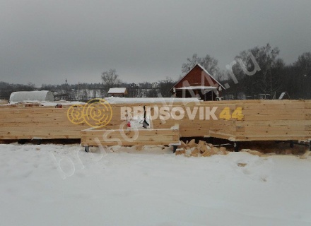 Дом по проекту № 41 из проф. бруса 145х195 мм