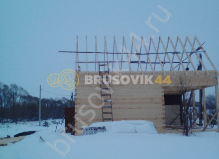 Дом по проекту заказчика из профилированного бруса 145х145 мм