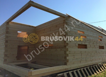  Дом по проекту заказчика из профилированного брус 145х145
