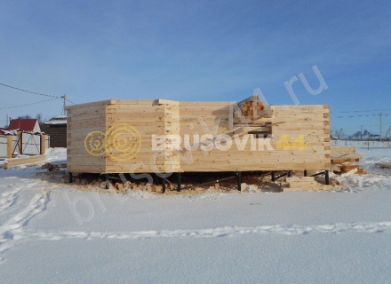 Дом по проекту № 41 из проф. бруса 145х195 мм