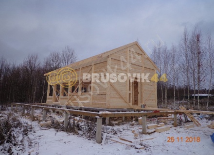  Дом 6,2х12,2 м из профилированного бруса 145х145 мм