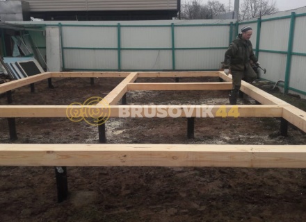 Дом 6х8 м из профилированного бруса 145х145 мм в Ивантеевке
