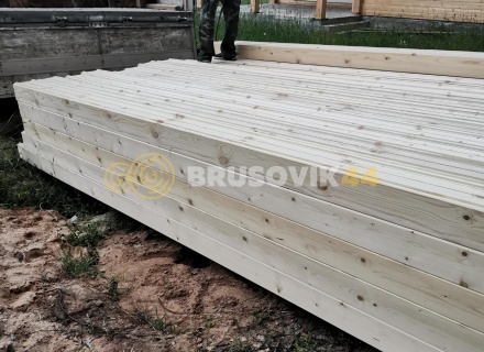 Баня 6х7,5 м из профилированного бруса 145х195 мм в д. Клинцево, Балахонковское сельское поселение, Ивановский район, Ивановская область