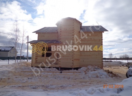 Дом из обрезного бруса 150х150 мм по проекту №67