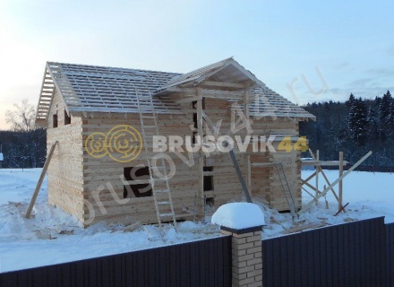 Дом по проекту № 41 из проф. бруса 145х195 мм