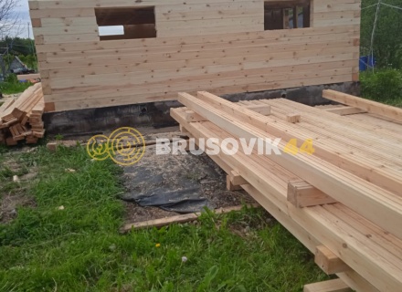 Дом 6х9 м из профилированного бруса 145х145 мм по индивидуальному проекту в д. Алексино, Александровский р-н., Владимирская обл