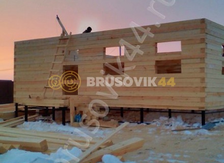 Дом из бруса 150х150 мм. по проекту № 5