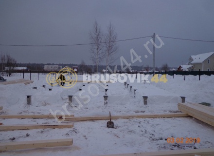 Дом из обрезного бруса 150х150 мм по проекту №67