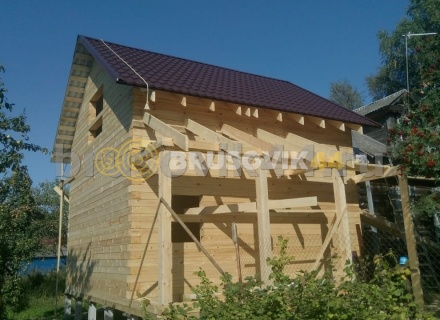 Дом 6х8 м из профилированного бруса 145х195 мм в Ярославской области