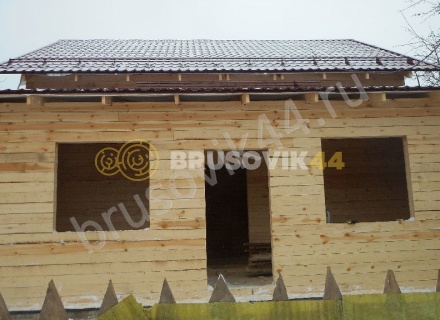 Дом по проекту заказчика из обрезного бруса