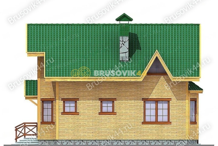 Проект №7 дома из бруса 8х11