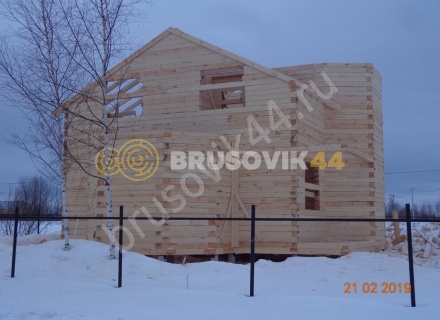 Дом из обрезного бруса 150х150 мм по проекту №67