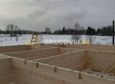 Дом 9х12м из профилированного бруса 145х145 мм в д. Мытишино, Угранский район, Смоленская область