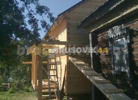 Дом 6х8 м из профилированного бруса 145х195 мм в Ярославской области