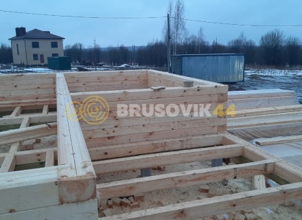 Дом 9х9 из профилированного бруса 145х195 мм, Костромская область, поселок Зарубино
