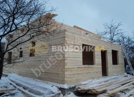 Дом по проекту заказчика из обрезного бруса