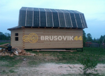 Дом 7х10 м из профилированного бруса 145х145 мм в Ивановской области