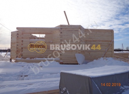 Дом из обрезного бруса 150х150 мм по проекту №67