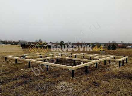Дом 8,6х8,2, по проекту № 21 из обрезного бруса 150х150 мм