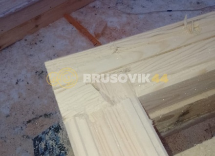 Баня 4х6 м из профилированного бруса 145х145 мм по индивидуальному проекту в д. Замятино, Кимрский район, Тверская область