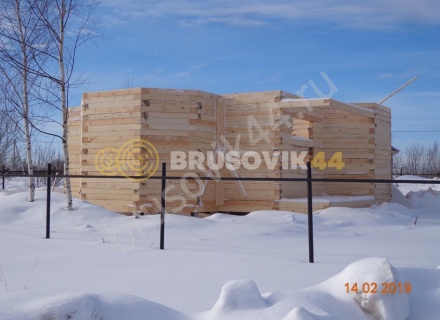 Дом из обрезного бруса 150х150 мм по проекту №67