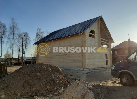Два дома 8х10 м из профилированного бруса 195х145 мм, Ярославская область, г. Углич