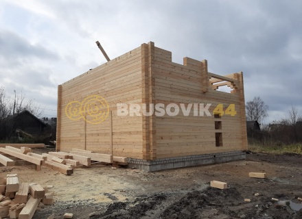 Два дома 8х10 м из профилированного бруса 195х145 мм, Ярославская область, г. Углич