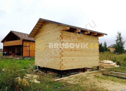 Баня из профилированного бруса 145х145 мм