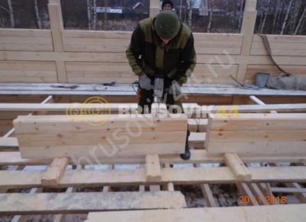  Дом 6,2х12,2 м из профилированного бруса 145х145 мм