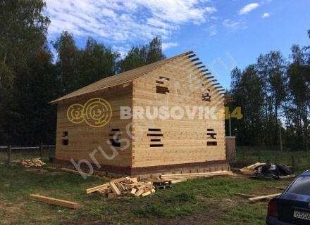 Брусовой дом для заказчика