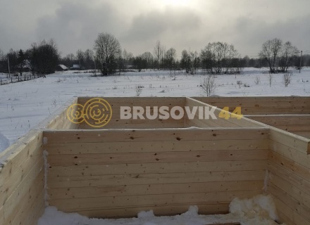Дом 9х12м из профилированного бруса 145х145 мм в д. Мытишино, Угранский район, Смоленская область