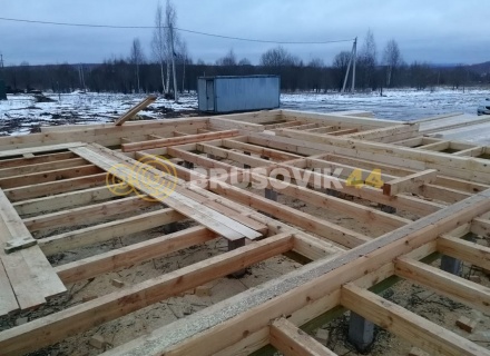 Дом 9х9 из профилированного бруса 145х195 мм, Костромская область, поселок Зарубино