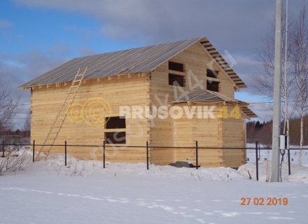 Дом из обрезного бруса 150х150 мм по проекту №67