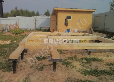  Баня из проф. бруса 145х145 мм