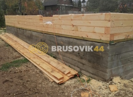Дом 8х8м из профилированного бруса 145х145мм по индивидуальному проекту в д. Марьинка, Воскресенский р-н., Московская область