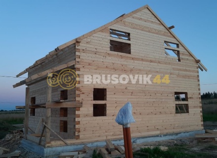 Дом 8,2х8,6 м из профилированного бруса 145х195 мм в д. Шебунино, Балахонковское сельское поселение, Ярославская область