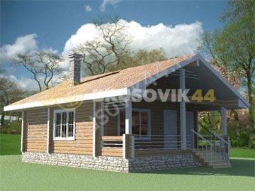 Проект №1 баня из бруса 7х9