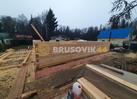 Дом 9,5х10,5 м из профилированного бруса 145х145 мм. СНТ Дружба, Одинцовский городской округ Московская область