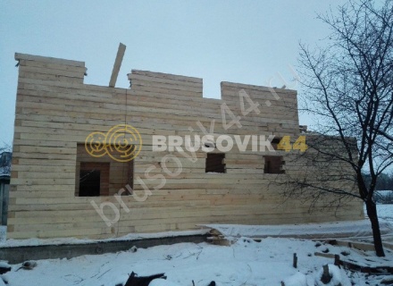 Дом по проекту заказчика из обрезного бруса