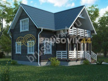 Проект №23 дома из бруса 6х12