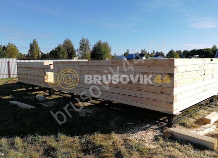 Дом из обрезного бруса 150х150 мм по индивидуальному проекту 