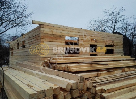 Дом по проекту заказчика из обрезного бруса