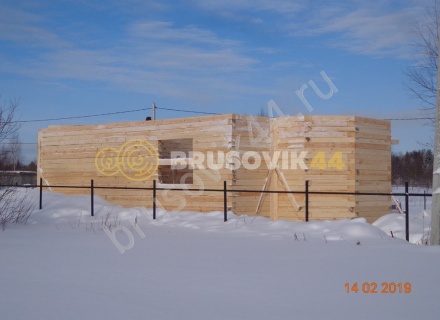 Дом из обрезного бруса 150х150 мм по проекту №67